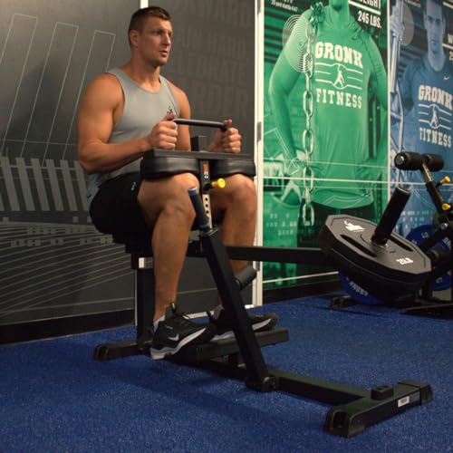 Gronk Fitness Plate Loaded Seated Calf Raise Black