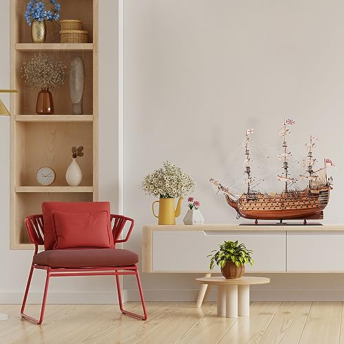Old Modern Handicrafts Exclusive Edition HMS Victory Collectible Natural Wood