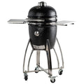 Saffire Platinum Kamado Medium Ceramic Grill and Smoker Onyx Black