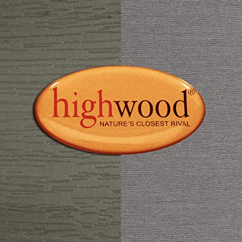 Highwood Bespoke Deep Seating Loveseat, Chair & Conversation Table Stone Gray / Coastal Teak