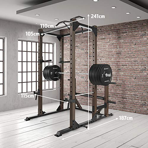 Steelbody Strength Training Monster Cage Squat Rack Home Gym Station System Black