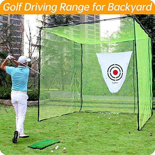 Gagalileo Golf Cage Hitting Net with Target Golf Training Aids Ball Return Net 10x10x10FT New Vision