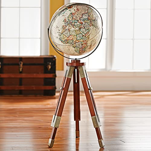 Replogle Eaton III 16" National Geographic Floor-Standing Globe White