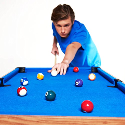 Evelove 3-In-1 Multi Combo Game Table Foosball Soccer Billiards Pool