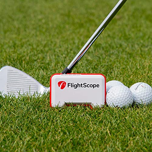 Certified Brands FlightScope Mevo Portable Golf Launch Monitor and Rangefinder White with Red Trim