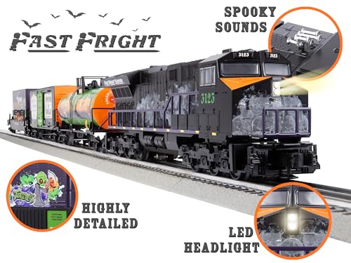 Lionel Fast Fright Halloween LionChief Bluetooth Electric O Gauge Train Set