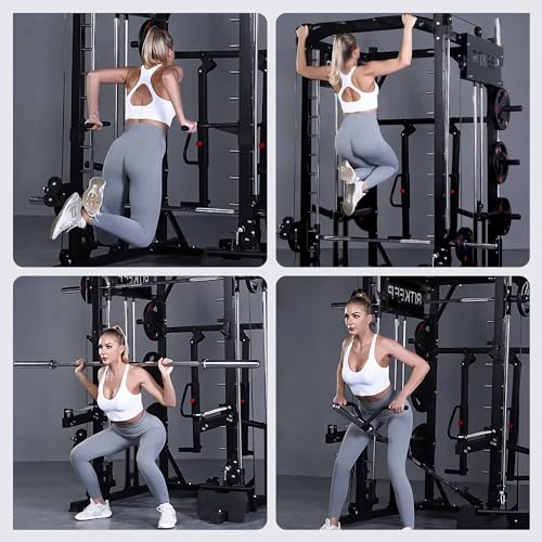 RitKeep Fitness PMAX-4750 Dual Plate Loaded Smith Machine Black (Plus)