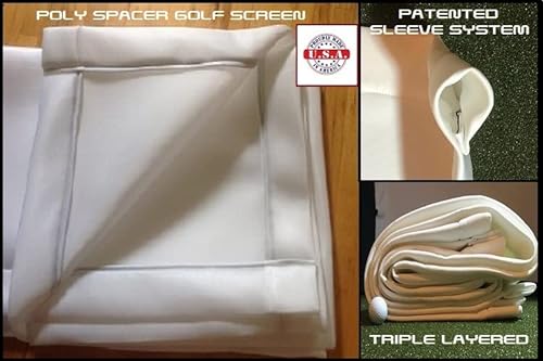 SPECTRUM GOLF SIMULATORS Poly Spacer Golf Screen (180 X 108 Unhemmed)