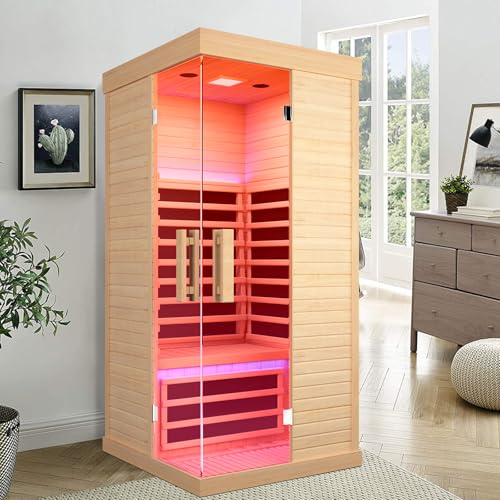 EPOFIT Single Person Far Infrared Sauna Natural