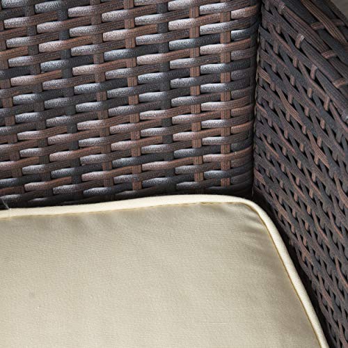 Christopher Knight Home Rodgers Outdoor Wicker Dining Set 5-Pcs Multibrown
