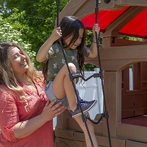 Step2 Naturally Playful Adventure Lodge Swing Set and Play Center Brown