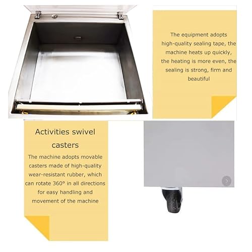 HayWHNKN Single Chamber Vacuum Sealer Stainless Steel Silver