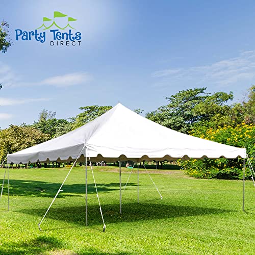 Party Tents Direct 15'x15' Weekender Canopy Tent with Sidewalls - Easy Up for 50 Guests White