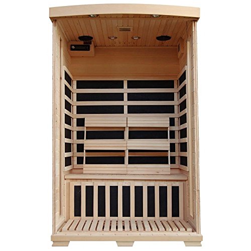 Blue Wave HeatWave Coronado SA2409 2 Person Sauna with Carbon Heaters and Chromotherapy System