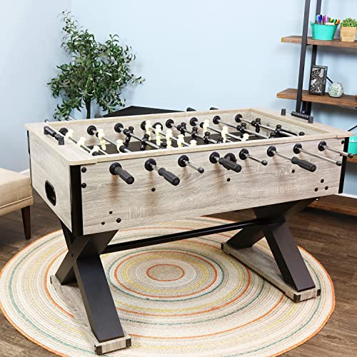 Sunnydaze Delano 54.5-Inch Foosball Table Gray
