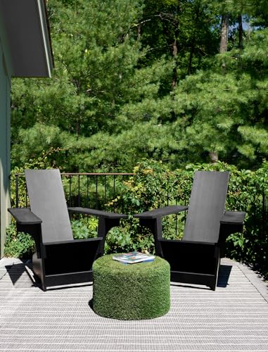 Dash & Albert Samson Indoor/Outdoor Area Rug 5' x 8' Black