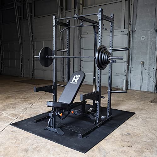 Rugged Strength & Fitness Half Rack with Extended Package Black