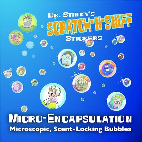 Just For Laughs Dr. Stinky's Scratch N Sniff Christmas Stickers Set 4-Pack Multi