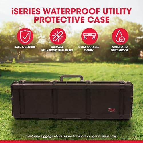 SKB iSeries 60 Inch Waterproof Utility Protective Case with Wheels, Black