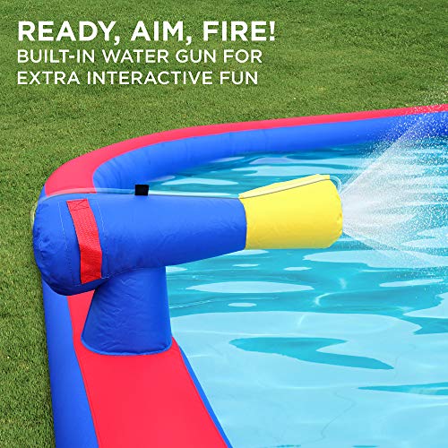 SUNNY & FUN Mega Sport Inflatable Water Triple Slide Park - Multicolor