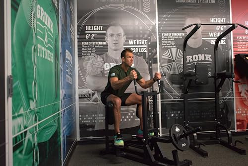 Gronk Fitness Plate Loaded Standing Hip Abductor Machine Black