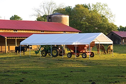 ShelterLogic 18' x 40' SuperMax Heavy Duty Steel Frame Canopy White