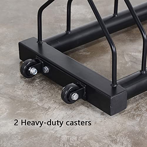 VEITEOX FTY Weight Plate Storage Rack with Handle and Wheels