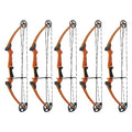 GENESIS Archery Original Adjustable Left-Handed Compound Bow for Beginners and Experts Orange (5 Pack)