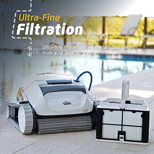 Dolphin E10 Robotic Pool Vacuum Cleaner White