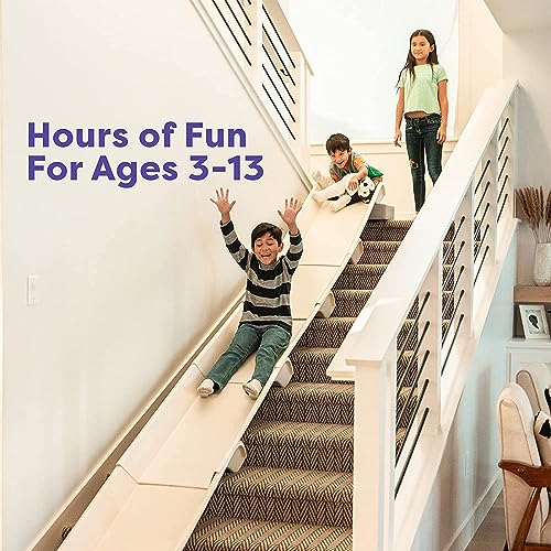 Stairslide Kids Indoor Slide 8-Pack Plastic Play Set White