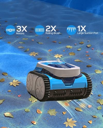 Inopool Latitude Plus Cordless Pool Vacuum 180-Min Sensor-Driven Blue