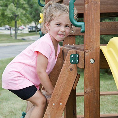 Swing-N-Slide Altamont Wooden Swing Set with Slide & Swings Yellow