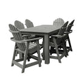 Highwood Hamilton 7pc Counter Height Dining Set 72" x 42" Coastal Teak