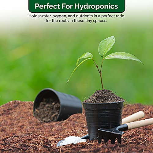 UBICON Organic Coco Coir Top Soil for Indoor/Outdoor Plants, 4 Bricks Expand to 10 Gallons