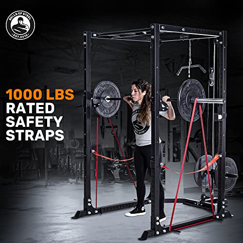 Bells of Steel Light Commercial Power Rack - Squat Rack for Home Gym and Commercial