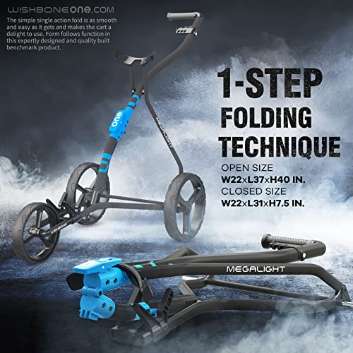 Golf Trolley TGU 3-Wheel Golf Cart Blue