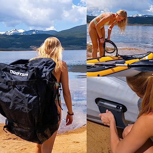 Driftsun Almanor 110 Inflatable Kayak Yellow - 1 Person