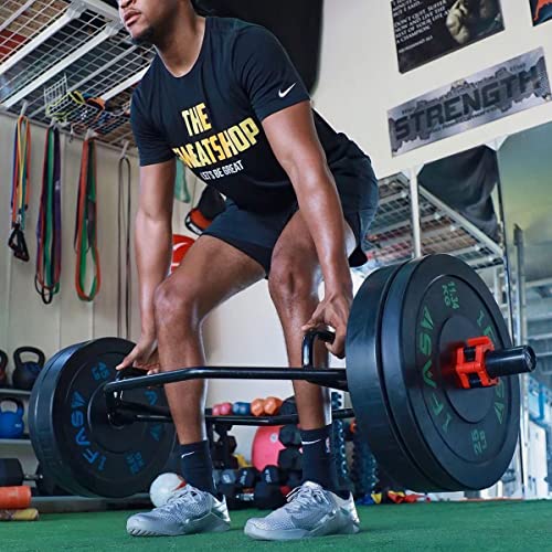 Napfox Olympic Hex Bar Deadlift with Knurled Handles, 210lb