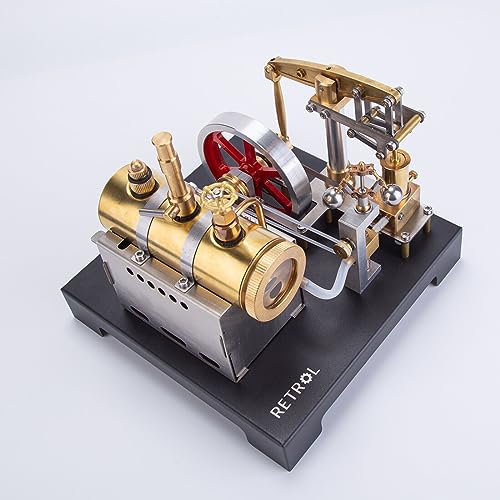 Helixsun DIY Steam Beam Engine Model Kit Full Metal with Boiler & Flyball Governor