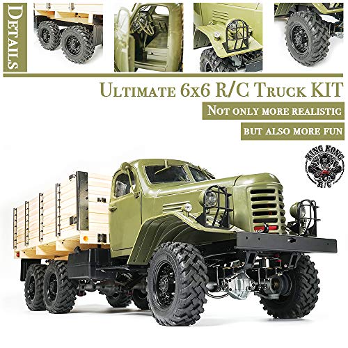 Kingkong RC 1/12 Scale CA30 6x6 Soviet Truck Metal Chassis KIT Multicolour