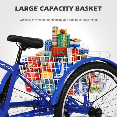 Barbella Adult Mountain Tricycle Navy-Blue