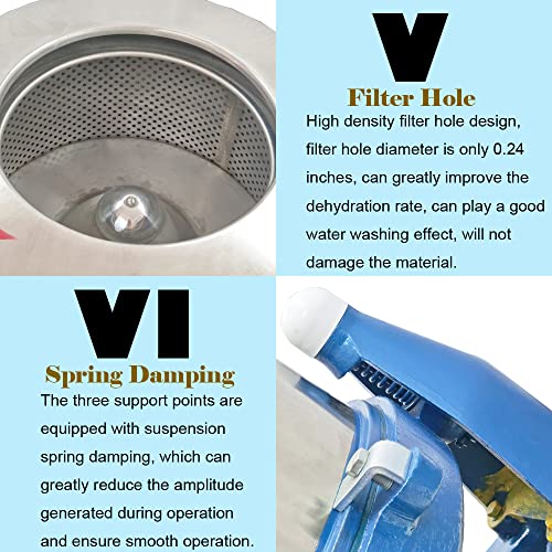 WYDDDARY 1500W Industrial Centrifuge Solid-Liquid Separator 960rpm