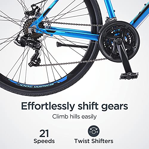 Schwinn Volare 1200 Hybrid Sports Road Bike Matte Blue