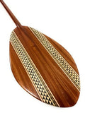 Tikimaster Tear Drop Outrigger Koa Canoe Paddle 60 Inch