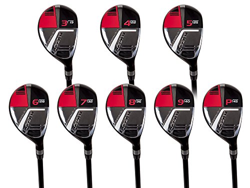 Pinemeadow Golf Pinemeadow Excel EGI Hybrid Set (Men's, Right Hand, Graphite, Regular, 3-PW) Black