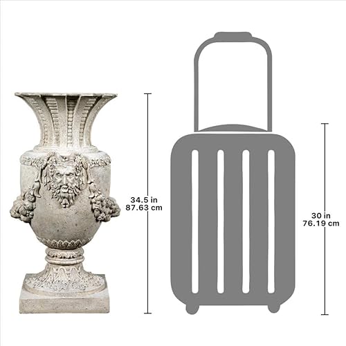 Design Toscano Greek Pan of Olympus Architectural Garden Urn Roman Stone