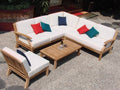 WholesaleTeak Outdoor Fabric Cushions for Samurai 5pc Sectional Sofa Set Multi-color