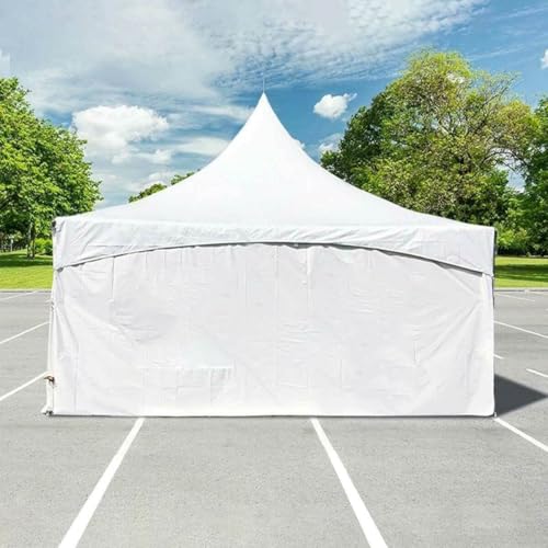 TentandTable 20' x 20' High Peak Frame Deluxe Canopy Tent with Sidewalls White