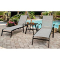 Hanover Foxhill 2-Piece Chaise Lounge Set Gray/Gunmetal