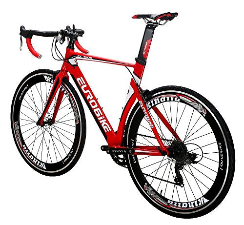 EUROBIKE Road Bike XC7000 Aluminum Frame Adult Bike Red